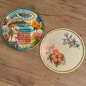 Hawaii Themed Decorative Plates